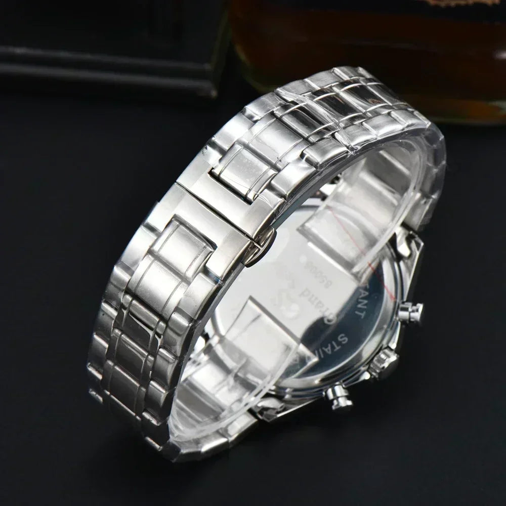 New Luxury Brand Grand Seiko SLGC001G Tentagraph Evolution 9 Collection Steel Strap Chronograph Quartz AAA Watch for Men - Customized Watch Store