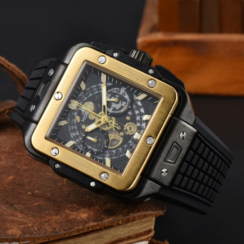 Top Original Brand Men's Fashion Watch, Square Quartz Watch AAA Men's Clock - Customized Watch Store