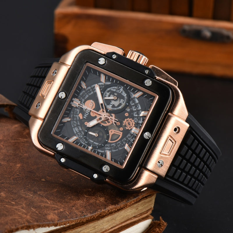 Top Original Brand Men's Fashion Watch, Square Quartz Watch AAA Men's Clock - Customized Watch Store