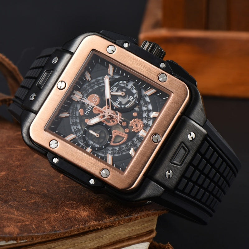 Top Original Brand Men's Fashion Watch, Square Quartz Watch AAA Men's Clock - Customized Watch Store