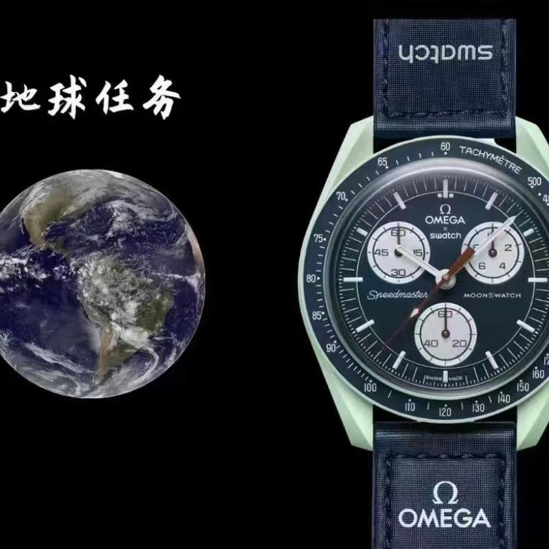 Omega Swatch Ceramics MoonWatch Planet Watch