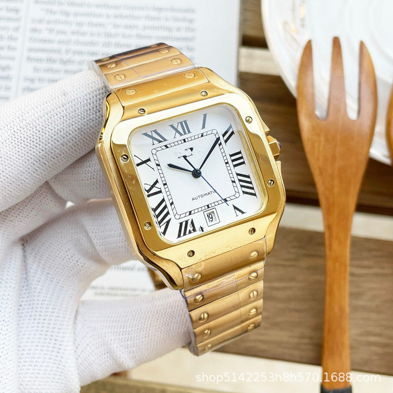 Cartier Square Automatic Mechanical Watch - Customized Watch Store