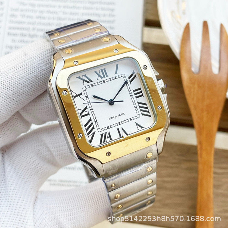 Cartier Square Automatic Mechanical Watch - Customized Watch Store