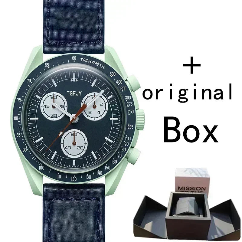 Best Sale Original Brand with Original Box Watches for Mens Plastic Case Watches Chronograph Planet Male AAA Clocks - Customized Watch Store