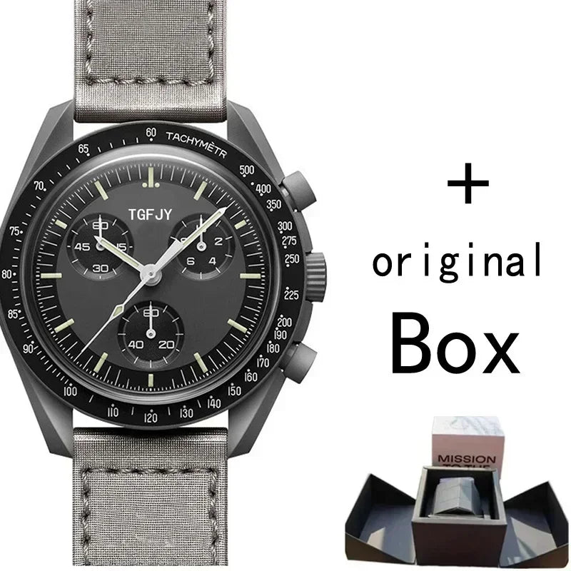 Best Sale Original Brand with Original Box Watches for Mens Plastic Case Watches Chronograph Planet Male AAA Clocks - Customized Watch Store