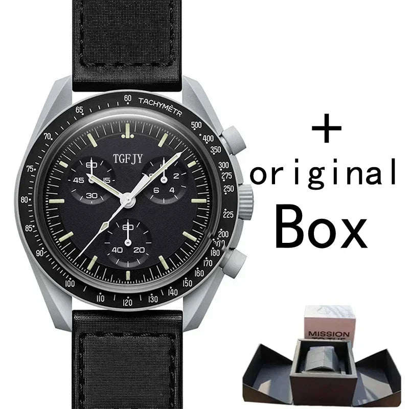 Best Sale Original Brand with Original Box Watches for Mens Plastic Case Watches Chronograph Planet Male AAA Clocks - Customized Watch Store