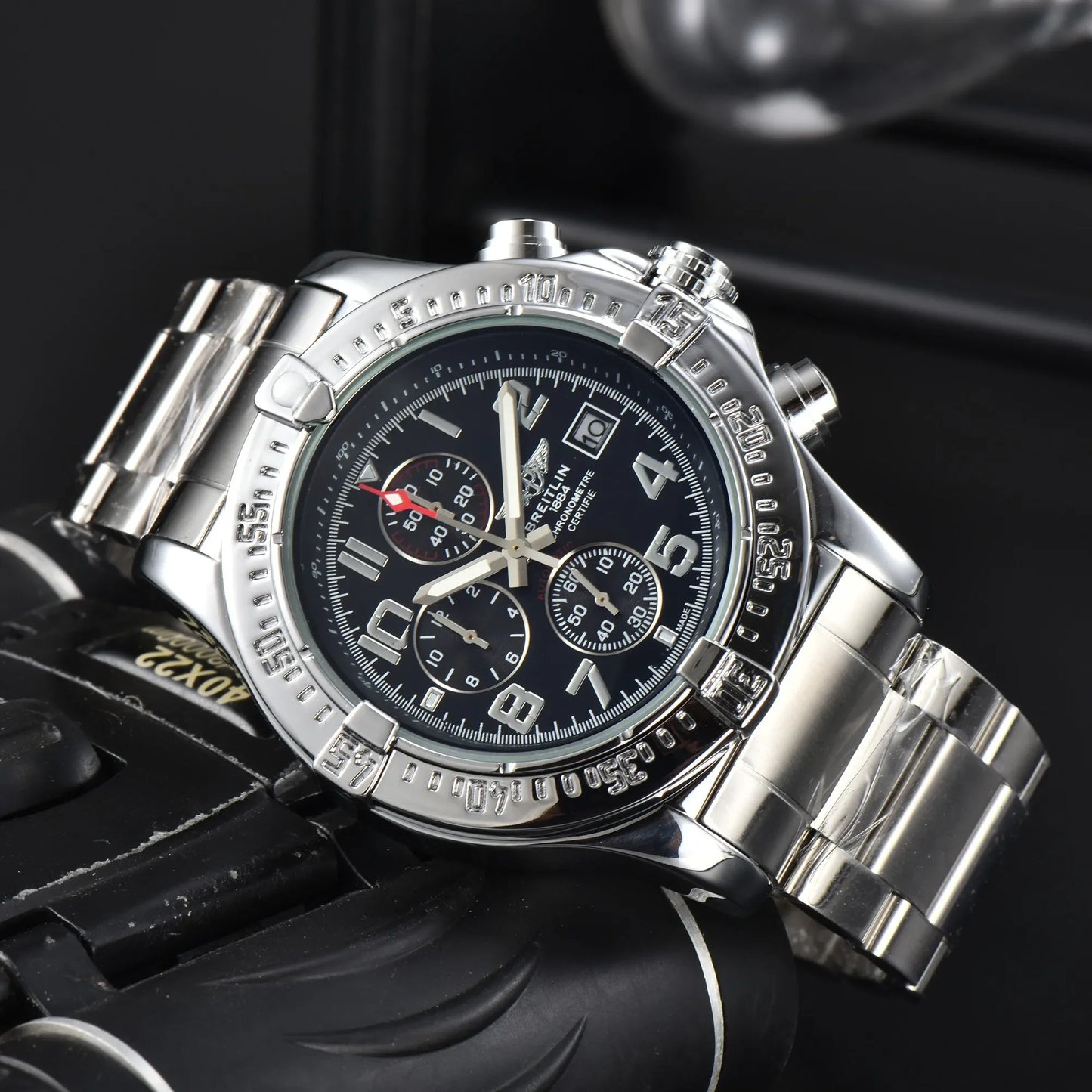 Brand Watches for Men Breitling Quartz Wristwatch Steel Band Chronograph Avenger Male Clock AAA High Quality - Customized Watch Store