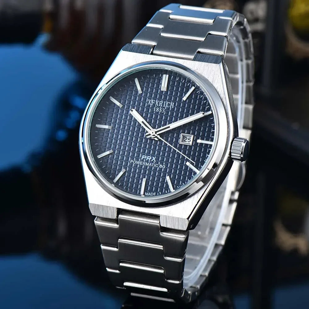 Top AAA+ Original Brand Top Watches for Men Classic PRS Styles Full Stainless Steel Automatic Date Watch Fashion Business Clocks - Customized Watch Store