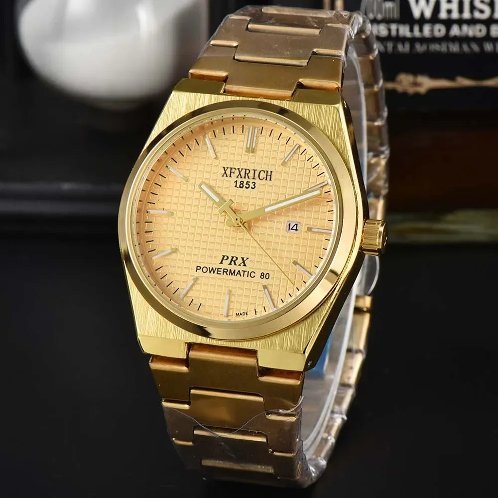 Top AAA+ Original Brand Top Watches for Men Classic PRS Styles Full Stainless Steel Automatic Date Watch Fashion Business Clocks - Customized Watch Store