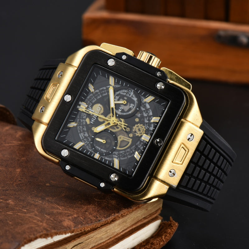 Top Original Brand Men's Fashion Watch, Square Quartz Watch AAA Men's Clock - Customized Watch Store