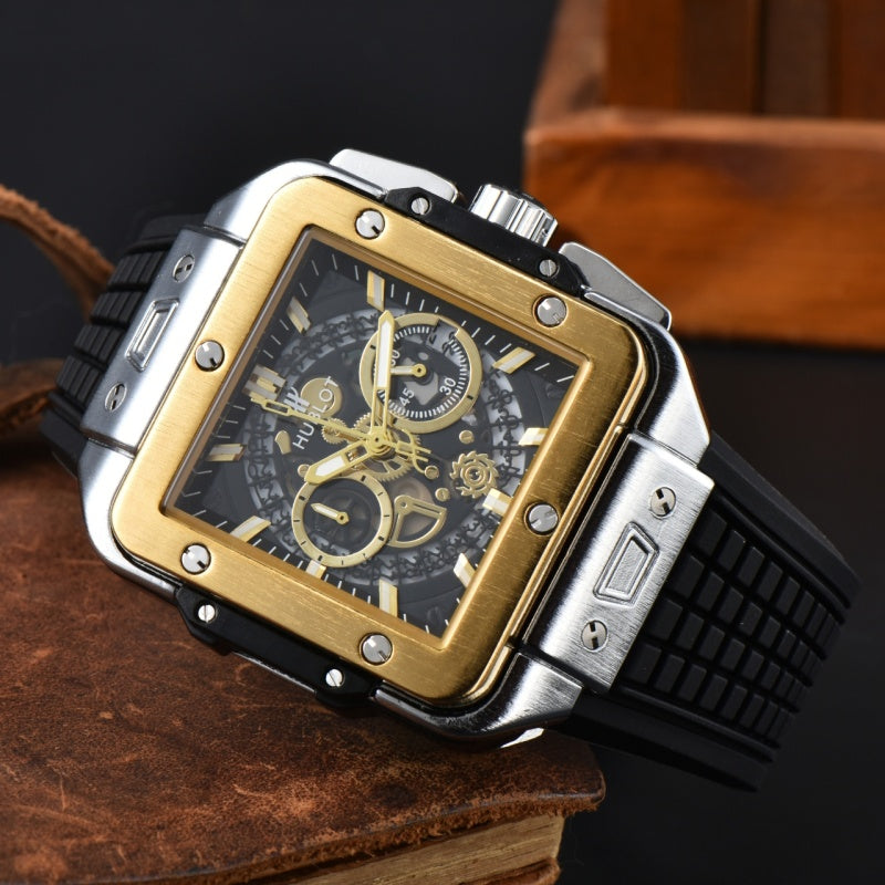 Top Original Brand Men's Fashion Watch, Square Quartz Watch AAA Men's Clock - Customized Watch Store