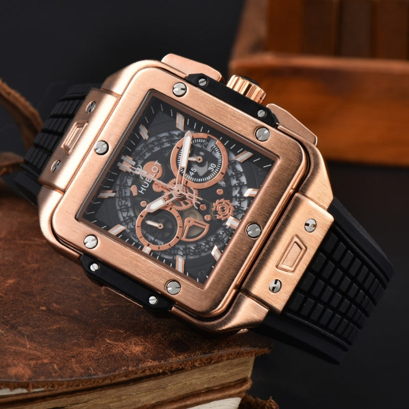 Top Original Brand Men's Fashion Watch, Square Quartz Watch AAA Men's Clock - Customized Watch Store